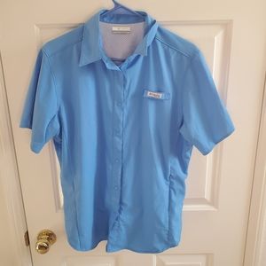 ☀️PFG COLUMBIA fishing hiking button down